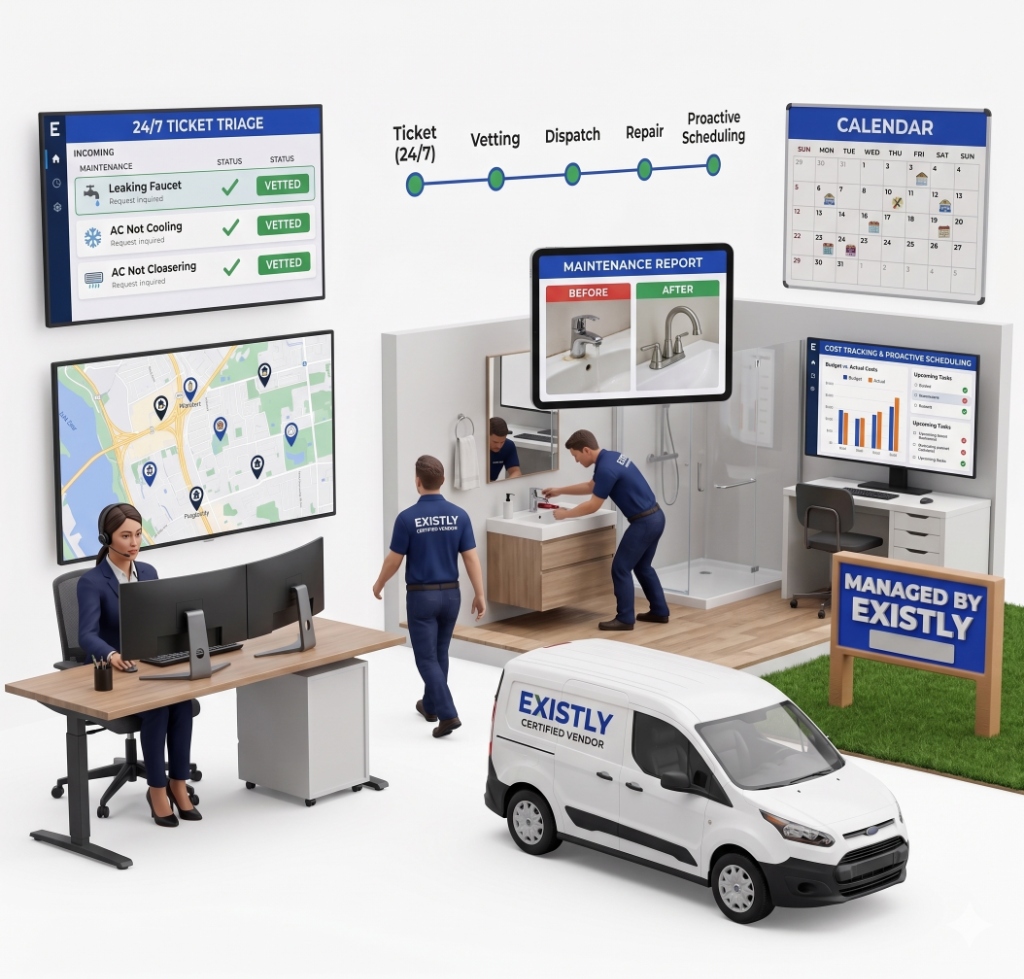 Maintenance Coordination - Existly Certified Vendor and Ticket Triage